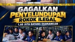 Tim URC Sat Reskrim Polres Tulang Bawang Gagalkan Penyelundupan 1,68 Juta Batang Rokok Ilegal, Potensi Kerugian Negara Capai Rp1,2 Miliar
